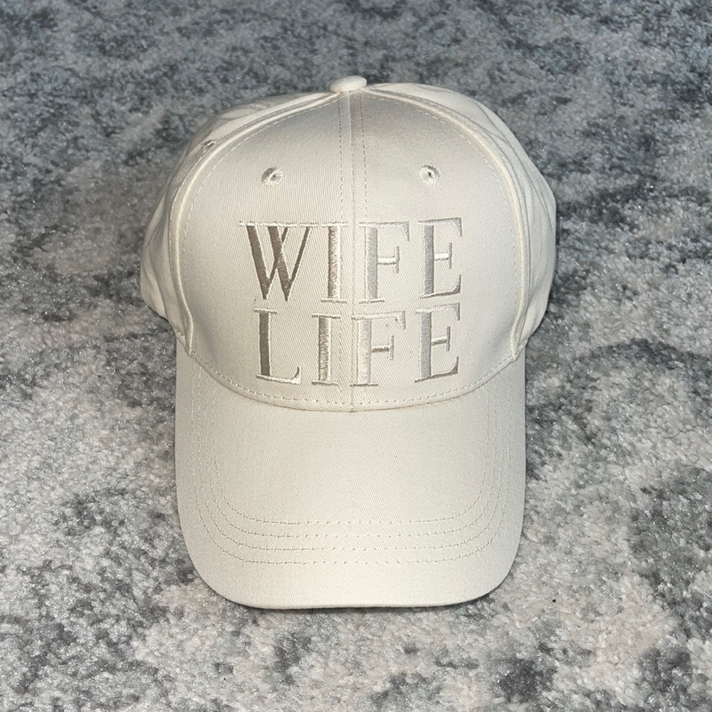 Miss to Mrs “Wife Life” Beige Cap - NEW